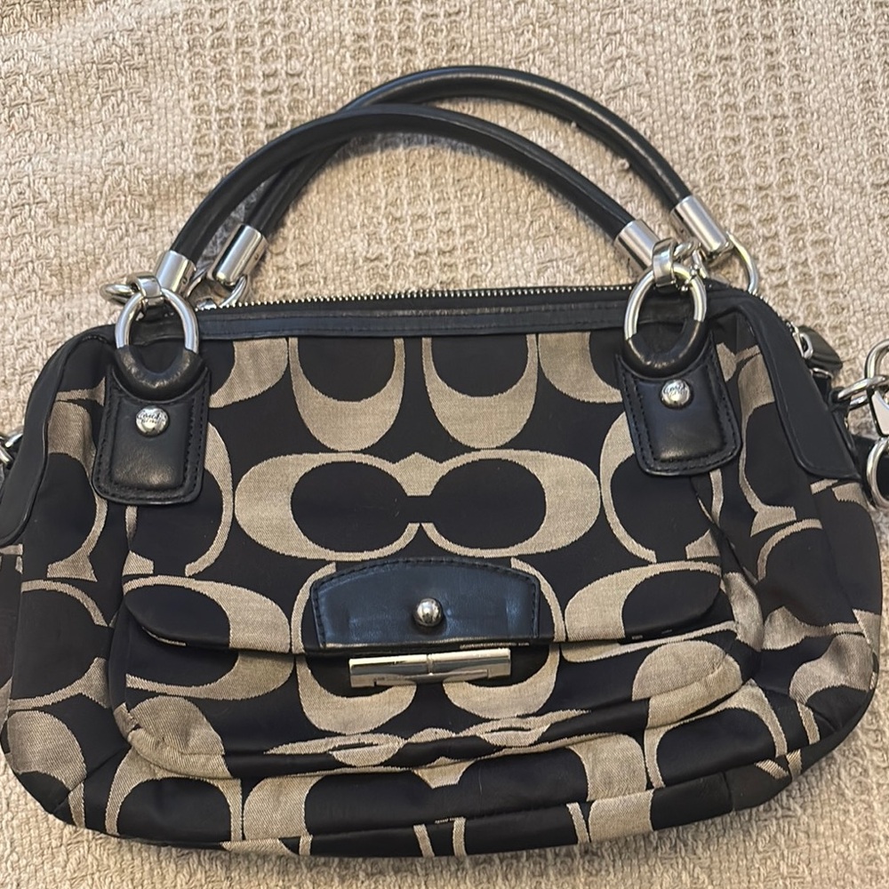 Coach Black and Silver Bag